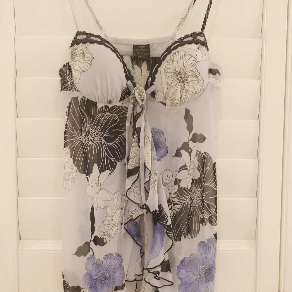 Lace babydoll nightgown